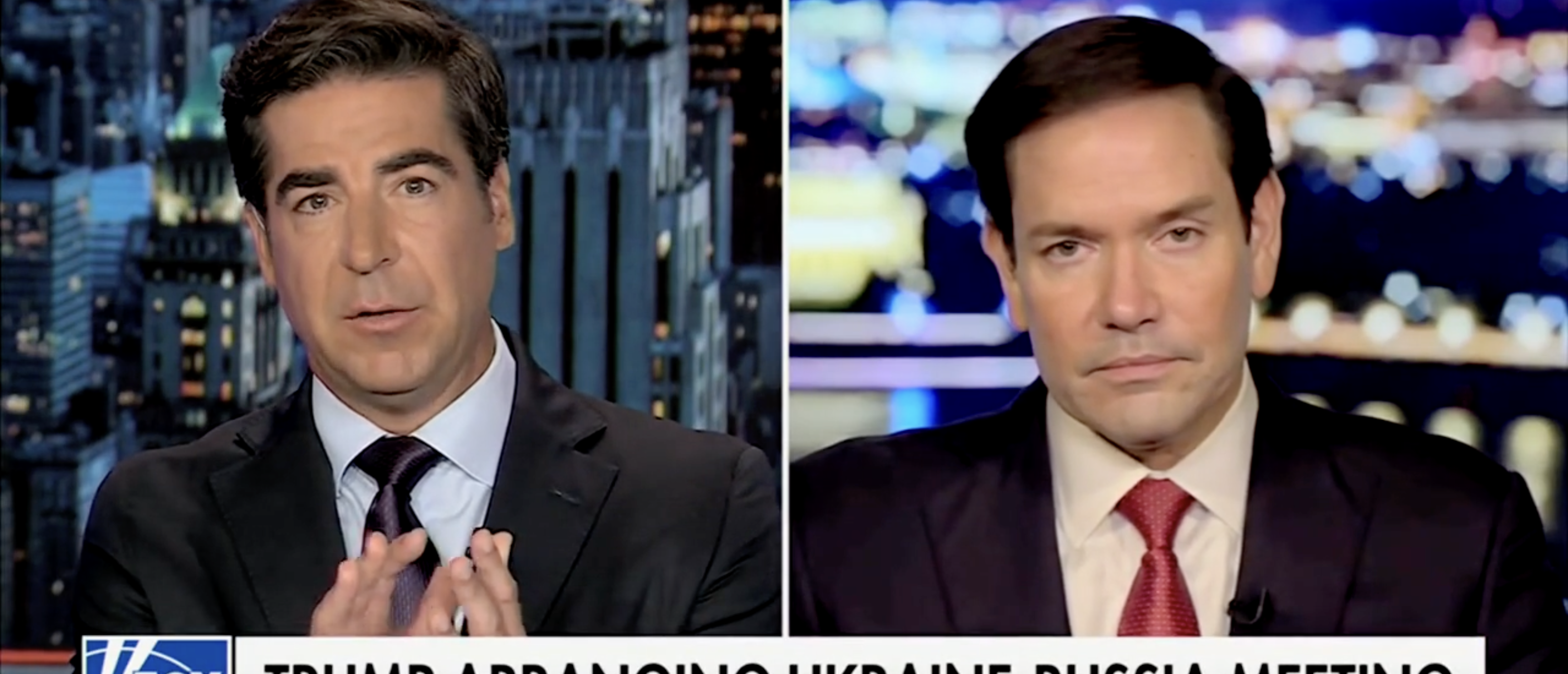 Marco Rubio on "Jesse Watters Primetime" discussing Ukraine, Russia [Screenshot/Fox News/"Jesse Watters Primetime"]